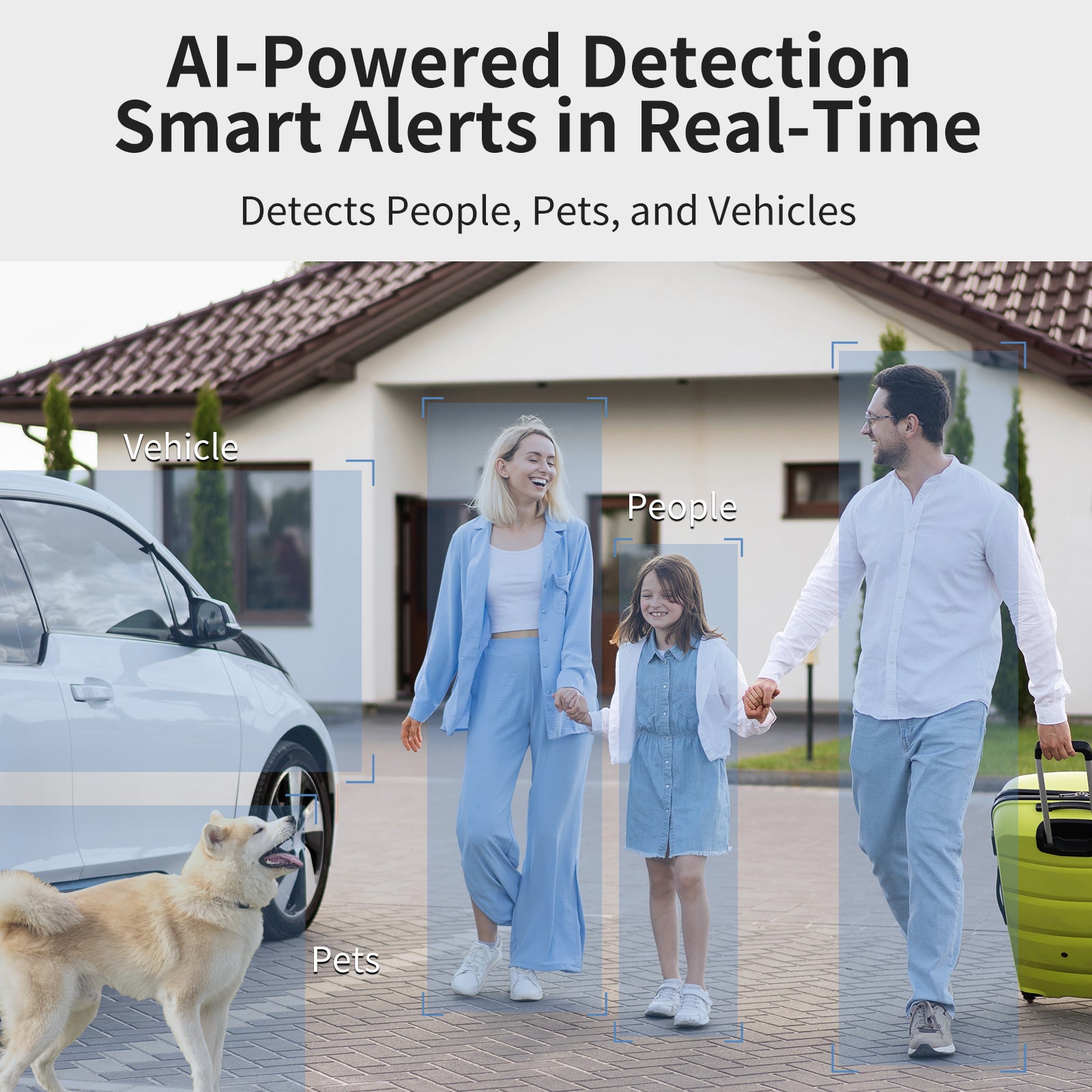 Musthome 360° 4K/8MP Solar-Powered Security System with AI Detection